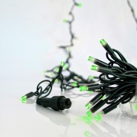 ΣΕΙΡΑ, 100 LED 5mm ΜΕ ΚΑΛΥΜΜΑ, 230V, 2 ΕΠΕΚΤΑΣΕΙΣ ΕΩΣ 9 ΣΕΤ, ΠΡΑΣΙΝΟ ΚΑΟΥΤΣΟΥΚ ΚΑΛΩΔΙΟ, ΠΡΑΣΙΝΟ LED ΑΝΑ 10cm, ΙΡ65 (ΧΩΡΙΣ ΠΡΟΕΚΤΑΣΗ ΠΑΡΟΧΗΣ)