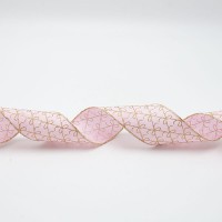 ΚΟΡΔΕΛΑ ΡΟΖ ΜΕ ΣΑΜΠΑΝΙ ΦΙΟΓΚΑΚΙΑ, 914x6.3cm
