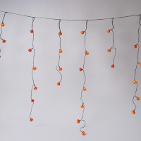 ΒΡΟΧΗ, 50 LED 3mm, ΔΙΑΚΟΣΜΗΤΙΚΕΣ ΚΟΛΟΚΥΘΕΣ HALLOWEEN, ΜΠΑΤΑΡΙΑΣ 3xAA, ΧΡΟΝΟΔΙΑΚΟΠΤΗ, ΜΑΥΡΟ PVC ΚΑΛΩΔΙΟ, ΘΕΡΜΟ ΛΕΥΚΟ LED (H106 x W180cm, 4/7/3/6), IP20