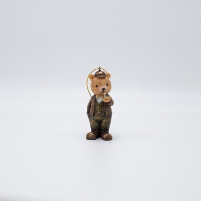 ΣΤΟΛΙΔΙ ΠΟΛΥΡΕΖΙΝ, ΑΡΚΟΥΔΑΚΙ VINTAGE ΜΕ ΠΙΠΑ, 5x9.5cm