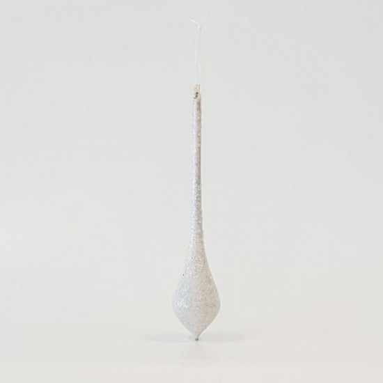 ΓΥΑΛΙΝΟ ΣΤΟΛΙΔΙ, ΛΕΥΚΟ ΜΕ GLITTER, ΣΕΤ 4ΤΜΧ, 5,7x30cm