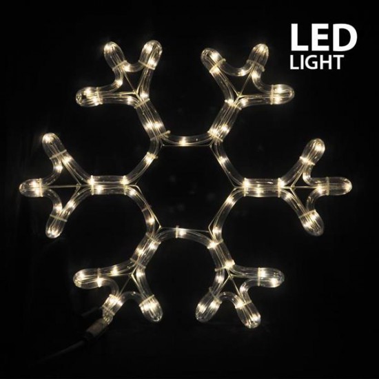 ΧΙΟΝΟΝΙΦΑΔΑ, 3m LED ΦΩΤΟΣΩΛΗΝΑΣ, ΜΟΝΟΚΑΝΑΛΟΣ, ΘΕΡΜΟ ΛΕΥΚO & ΛΕΥΚΟ FLASH, 38x36cm, IP44