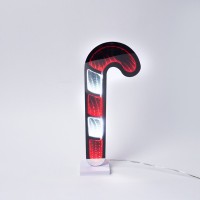ΔΙΑΚΟΣΜΗΤΙΚΟ ΣΧΕΔΙΟ ΚΑΦΡΕΦΤΗΣ ΜΕ LED ΤΑΙΝΙΑ, 110 LED, ΜΠΑΣΤΟΥΝΙ CANDY 30x12cm, ΜΕΤΑΣΧΗΜΑΤΙΣΤΗ, ΚΟΚΚΙΝΟ & ΛΕΥΚΟ LED, ΠΡΟΕΚΤΑΣΗ ΠΑΡΟΧΗΣ 3m, IP20