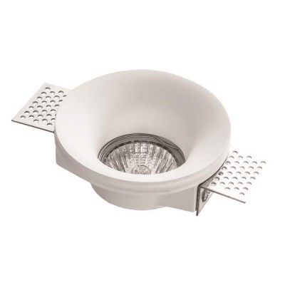 ΣΠΟΤ ΓΥΨΙΝΟ ΜΟΝΟ ΣΤΡΟΓΓΥΛΟ 1XGU10 Φ100x40mm