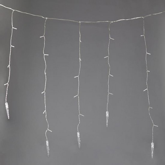ΒΡΟΧΗ, 96 LED ΜΕ 16 ΣΤΑΛΑΚΤΙΤΕΣ 9,5cm, 31V ΜΕΤΑΣΧΗΜΑΤΙΣΤΗΣ, ΜΕ ΠΡΟΓΡΑΜΜΑ, ΕΠΕΚΤΑΣΗ ΕΩΣ 3, ΔΙΑΦΑΝΟ ΚΑΛΩΔΙΟ, ΛΕΥΚΟ LED, 80x300cm (6/7/5), ΠΡΟΕΚΤΑΣΗ ΠΑΡΟΧΗΣ 300cm, IP44
