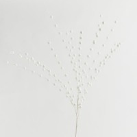 ΚΛΑΔΙ, ΛΕΥΚΟ, ΜΕ ΓΚΛΙΤΕΡ ΠΕΡΛΕΣ, 150cm