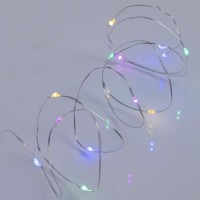 ΣΕΙΡΑ, 20 MINI LED, ΜΠΑΤΑΡΙΑΣ 2xAA, TIMER, ΑΣΗΜΙ ΧΑΛΚΙΝΟ ΚΑΛΩΔΙΟ, ΠΟΛΥΧΡΩΜΟ ΟΠΑΛ LED, ΑΝΑ 10cm, ΠΡΟΕΚΤΑΣΗ ΠΑΡΟΧΗΣ 10cm, IP20, DISPLAY BOX (24τμχ)