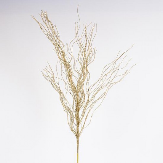 ΚΛΑΔΙ ΚΥΜΑΤΙΣΤΟ, ΧΡΥΣΟ, 83cm