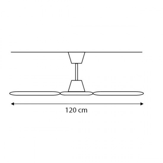 Ανεμιστήρας οροφής τηλεχειριζόμενος Φ120cm 70W  OSTRO LINEME