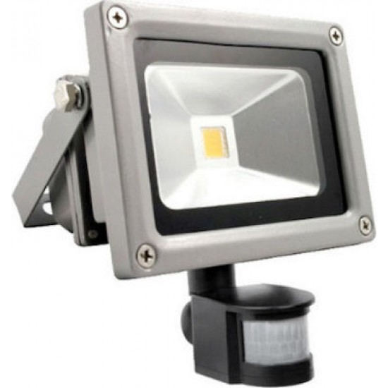 ΠΡΟΒΟΛΕΑΣ LED COB 10W 3000K ΜΕ ΑΝΙΧΝΕΥΤΗ ΚΙΝΗΣΗΣ FOS_ME