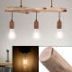ΦΩΤΙΣΤΙΚΟ ΚΡΕΜΑΣΤΟ ΜΕ ΞΥΛΟ JAKOB 3XE27 GLOBO LIGHTING 15327-3Ν