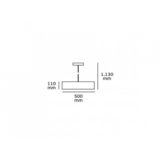 Φωτιστικό κρεμαστό λευκό Φ50cm VK/03099PE/W VK LIGHTING