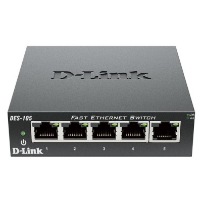 5-Port Fast Ethernet Unmanaged Desktop Switch.