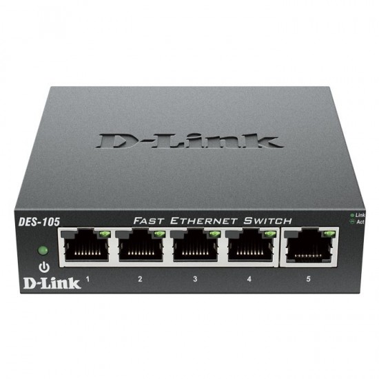 5-Port Fast Ethernet Unmanaged Desktop Switch.