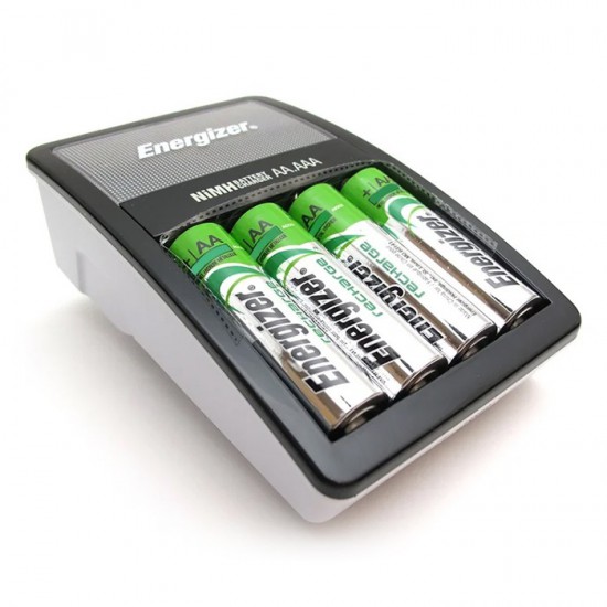 Φορτιστής μπαταριών AA/AAA Energizer ΜΑΧΙ με 4 επαναφορτιζόμενες μπαταρίες ΑΑ 2000mAh