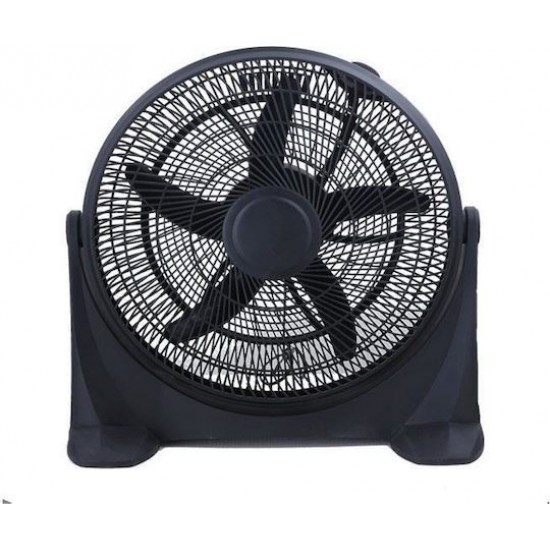 ΑΝΕΜΙΣΤΗΡΑΣ BOX FAN ΣΤΡΟΓΓΥΛΟΣ ΜΑΥΡΟΣ Φ50 100W