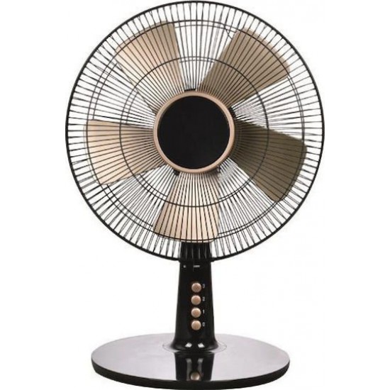 ΑΝΕΜΙΣΤΗΡΑΣ ΕΠΙΤΡΑΠΕΖΙΟΣ ΜΑΥΡΟ-ΧΡΥΣΟ Φ35 40W