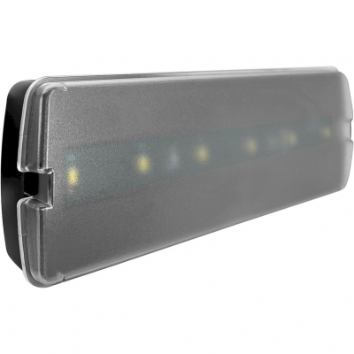 LED Φωτιστικό ασφαλείας 1W 6500K 100lm 239x80mm μαύρο