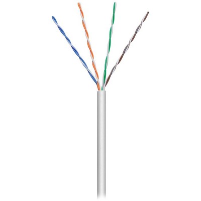 Καλώδιο δικτύου CAT 5e, U/UTP, πολύκλωνο, σε κουλούρα 100m, σε γκρι χρώμα.