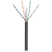 Καλώδιο δικτύου CAT 6, U/UTP, μονόκλωνο, σε κουλούρα 100m, ιδανικό για εξωτερική χρήση.