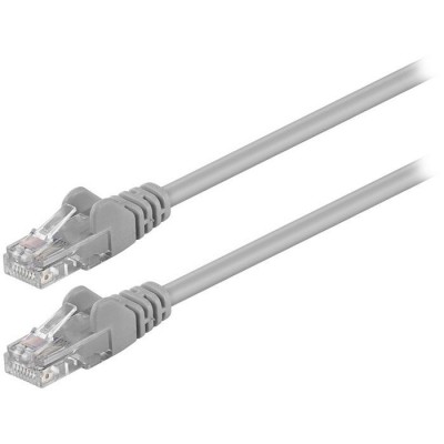 Καλώδιο δικτύου CAT 5e, U/UTP, 0.25m σε γκρι χρώμα.