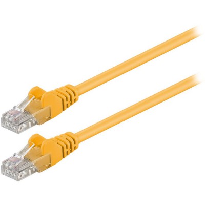 Καλώδιο δικτύου CAT 5e, U/UTP, 0.50m σε κίτρινο χρώμα.