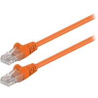 Καλώδιο δικτύου CAT 5e, U/UTP, 1.00m σε πορτοκαλί χρώμα.