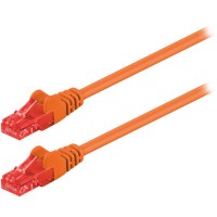 Καλώδιο δικτύου CAT 6, U/UTP, 0.25m σε πορτοκαλί χρώμα.