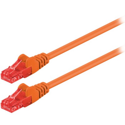 Καλώδιο δικτύου CAT 6, U/UTP, 0.50m σε πορτοκαλί χρώμα.