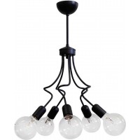 Μοντέρνο κρεμαστό μεταλλικό μαύρο MINI 5L BLACK