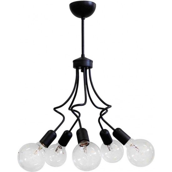 Μοντέρνο κρεμαστό μεταλλικό μαύρο MINI 5L BLACK