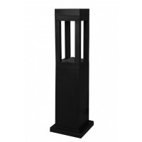 Εδάφους μοντέρνο 4γωνο πλαστικό D-286 BLACK 78CM GU10