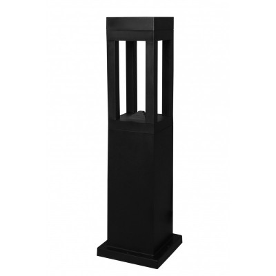 Εδάφους μοντέρνο 4γωνο πλαστικό D-286 BLACK 78CM GU10