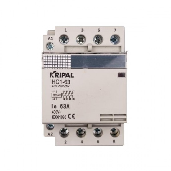 ΡΕΛΕ ΡΑΓΑΣ 4P 63Α 230V 4ΝΟ HCI-63