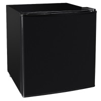 Ψυγείο Mini Bar 41L με εσωτερικό φωτισμό LED, ενεργειακής κλάσης E, σε μαύρο χρώμα.