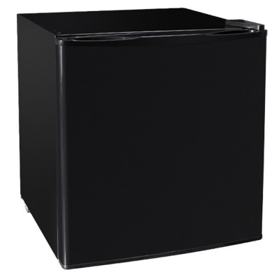 Ψυγείο Mini Bar 41L με εσωτερικό φωτισμό LED, ενεργειακής κλάσης E, σε μαύρο χρώμα.