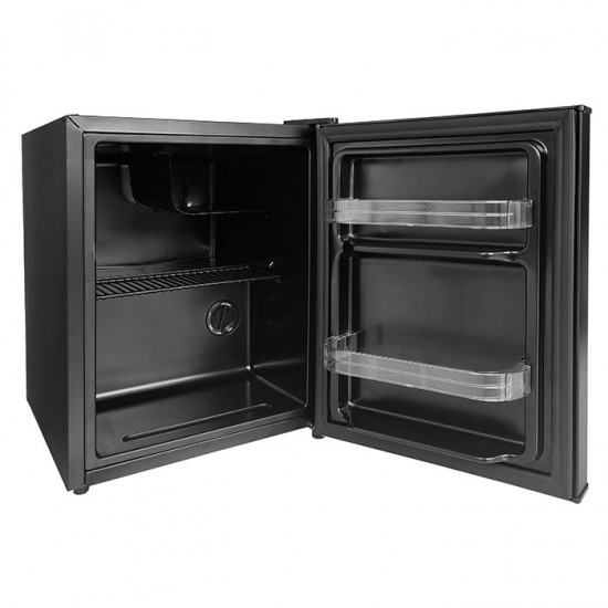Ψυγείο Mini Bar 36L, ενεργειακής κλάσης E, σε μαύρο χρώμα.