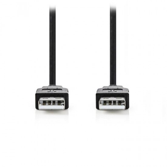 Καλώδιο USB High-Speed A αρσ. - USB A αρσ., 1.00m NEDIS CCGP60000BK10