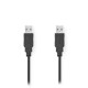 Καλώδιο USB High-Speed A αρσ. - USB A αρσ., 1.00m NEDIS CCGP60000BK10