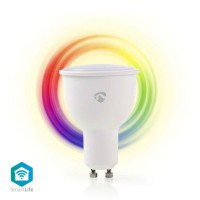 Wi-Fi έξυπνη λάμπα LED σε RGB και θερμό λευκό, GU10, 4,5W, 380lm