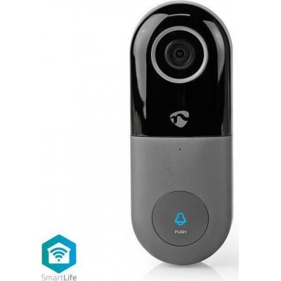 Smart Wi-Fi θυροτηλεόραση, με HD κάμερα, αισθητήρα κίνησης και θύρα κάρτας microSD NEDIS WIFICDP10GY
