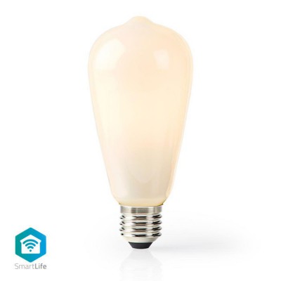 Wi-Fi έξυπνη λάμπα LED, E27, ST64, 5W, Warm White, 500lm.