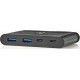USB 3.0 hub, 4 θυρών από Type-C αρσ. σε 2x USB Type-A και 2x USB-C, 0,20m σε μαύρο χρώμα  NEDIS TCARF230BK