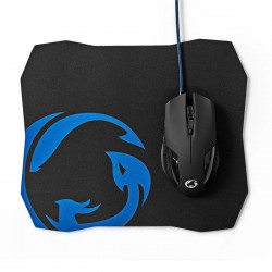 Gaming σετ με ενσύρματο ποντίκι και mousepad NEDIS GMMP110BK 