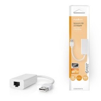 Καλώδιο-αντάπτορας δικτύου USB High Speed Α αρσ. - RJ45 θηλ., 0,20m σε λευκό χρώμα.