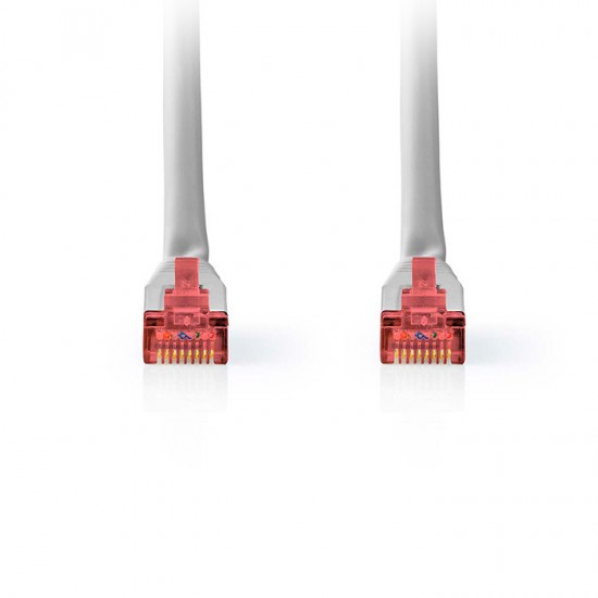 Καλώδιο δικτύου CAT 6, S/FTP, 5.00m σε γκρι χρώμα.