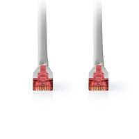 Καλώδιο δικτύου CAT 6, S/FTP, 10m σε γκρι χρώμα.