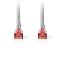 Καλώδιο δικτύου CAT 6, S/FTP, 15m σε γκρι χρώμα.