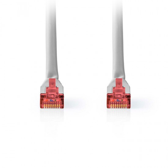 Καλώδιο δικτύου CAT 6, S/FTP, 3.00m σε γκρι χρώμα.