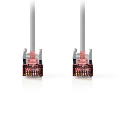 Καλώδιο δικτύου CAT 6, S/FTP, 15m σε γκρι χρώμα.